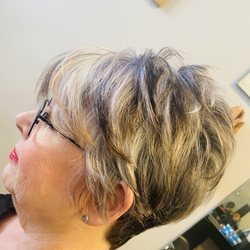 Hair Tech III - Bev last 22years my client cut ,color and highlights by Monica