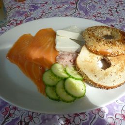 Salmon Lox Bagel