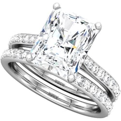Ewing's Fine Jewelry - Emerald cut diamond engagement ring