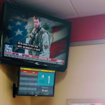 Hardee's - you can watch TV while waiting for your shower number to be called and yes the channels can be changed by request..lol - Burgers Near Me - Corbin, Kentucky