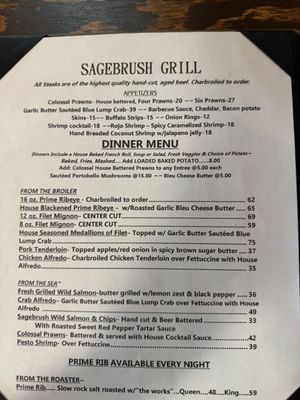 Menu photo 1 Sagebrush Grill Richfield, UT Menu photo 1 Sagebrush Grill Richfield, UT