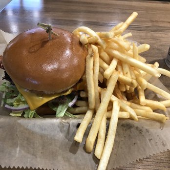 Burger 21 - Albuquerque - 2. Cheesy Burger and French Fries Side - Burgers Near Me - Albuquerque, New Mexico