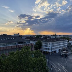 Obendrüber vom Henschel - View at sunset