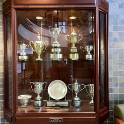 The Steeplechase Cancer Center - Steeplechase Trophies in Lobby of Steeplechase Cancer Center