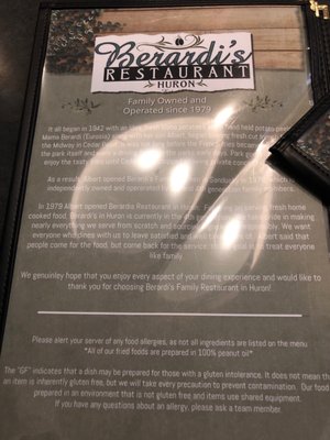 Menu photo 8 Berardi's Family Restaurant Huron, OH