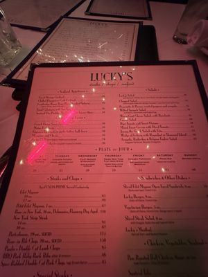 Menu photo 7 Luckys Steakhouse Montecito, CA