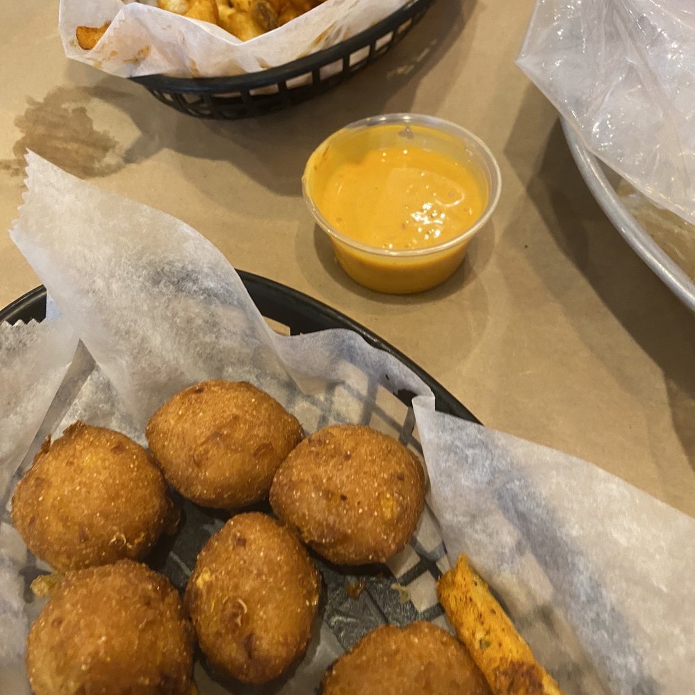 Mr. Crab House - Hush puppies and cajun fries - Seafood Near Me - Cincinnati, Ohio Mr. Crab House - Hush puppies and cajun fries - Seafood Near Me - Cincinnati, Ohio