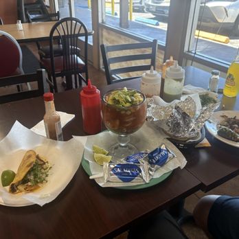 Birria Patro Jaramillo - Shrimp cocktail, salsa mejor, birria taco (grilled w onions, cilantro cheese , sauce ) , Birria plate l, modelo chelada! - Mexican Near Me - San Jose, California