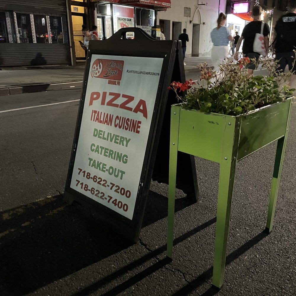 L'arte Della Pizza Brooklyn - a sign for a restaurant - Pizza Near Me - Brooklyn, New York