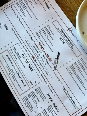 Menu photo 1 Felina Steak Jersey City, NJ Menu photo 1 Felina Steak Jersey City, NJ