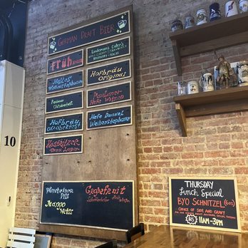 Bavaria Pensacola - Drinks listed on the wall. - German Near Me - Pensacola, Florida Bavaria Pensacola - Drinks listed on the wall. - German Near Me - Pensacola, Florida