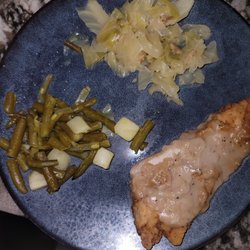 Mom's Cafe - My full meal was displayed on a plate.  Looks more like a kids' meal.