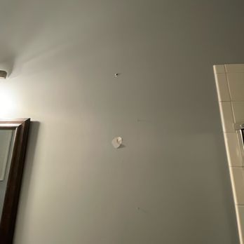 Platinum Kitchens & Design - This was a hole they drilled in the kitchen that went all the way through the wall and into a bathroom on the other side. - Kitchen & Bath Near Me - Alpharetta, Georgia