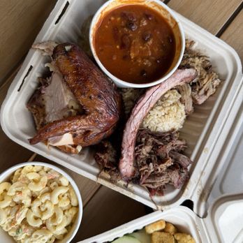 Chicken in a Barrel BBQ - Hanalei - Combo plate with side Mac salad - Barbeque Near Me - Hanalei, Hawaii Chicken in a Barrel BBQ - Hanalei - Combo plate with side Mac salad - Barbeque Near Me - Hanalei, Hawaii