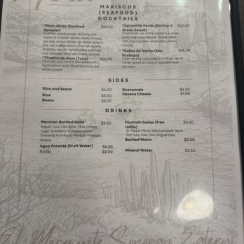 El Mesquite Sonoran Eatery - Drinks - Seafood Near Me - Wickenburg, Arizona