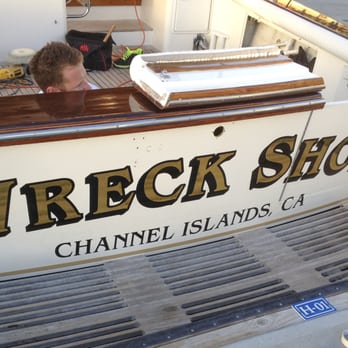 West Coast Signs - Boat lettering / graphics. Always a classic shown here with gold leaf lettering and a black drop shadow. - Signmaking Near Me - Ventura, California West Coast Signs - Boat lettering / graphics. Always a classic shown here with gold leaf lettering and a black drop shadow. - Signmaking Near Me - Ventura, California