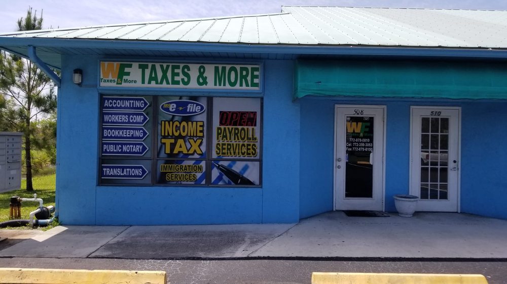 WF TAXES & MORE Updated July 2024 508 SW Port St Lucie Blvd, Port
