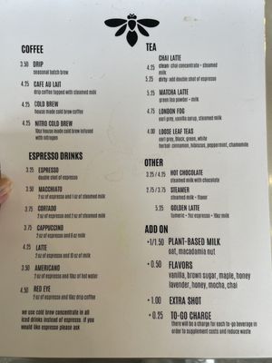 Menu photo 2 Honeybee Coffee Knoxville, TN