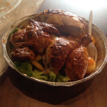 Churrasqueira Nova Esperanca - 1/2 rotisserie spicy chicken with potatoes and veg. - Portuguese Near Me - Brampton, Ontario