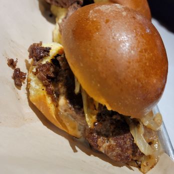 Haymaker Goodyear - Angus sliders with caramelized onions. - Bars Near Me - Goodyear, Arizona