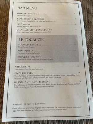 Menu photo 3 Bar Fiorentino New York, NY Menu photo 3 Bar Fiorentino New York, NY