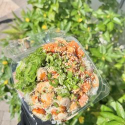 Rion's Ocean Room - Bay scallop and salmon pokè