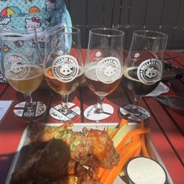 Bp flight and sweet chili chicken wings