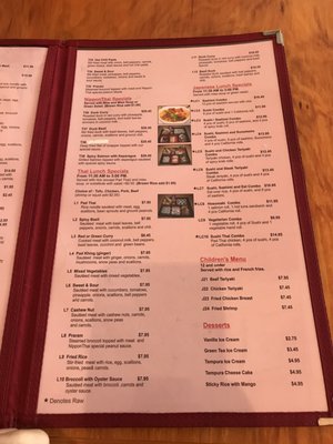 Menu photo 4 Nippon Thai Satellite Beach, FL