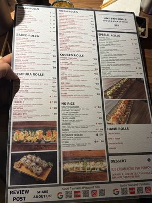 Menu photo 2 Sushi Tsunami Fairfield, CA