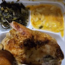 Piccadilly To Go - The Mac and cheese and cornbread were poorly cooked..ugh.
