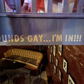 Icons - a sign that reads sounds gay i'm mine - Gay Bars Near Me - Colorado Springs, Colorado