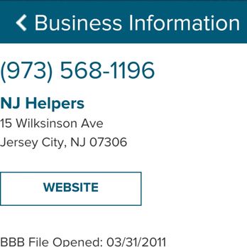 Nj Helpers - Contact number is the same, but unethical Ricky claims he's OUT OF BUSINESS - Movers Near Me - Jersey City, New Jersey Nj Helpers - Contact number is the same, but unethical Ricky claims he's OUT OF BUSINESS - Movers Near Me - Jersey City, New Jersey