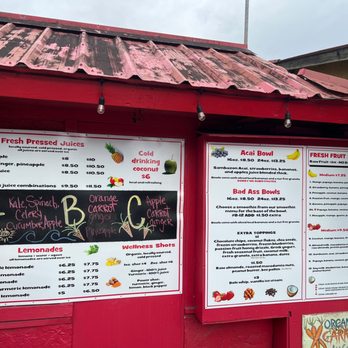 Aloha Juice Bar - Menu - Food Stands Near Me - Hanalei, Hawaii Aloha Juice Bar - Menu - Food Stands Near Me - Hanalei, Hawaii