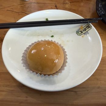 Koi Palace - Single pork bun right out of the oven - Dim Sum Near Me - Daly City, California