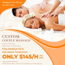 Therapeutic Care Massage - Walk-in & Appointment Welcome