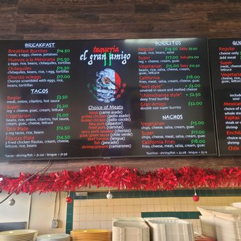 Taqueria El Gran Amigo II - Menu - Mexican Near Me - Pacifica, California Taqueria El Gran Amigo II - Menu - Mexican Near Me - Pacifica, California