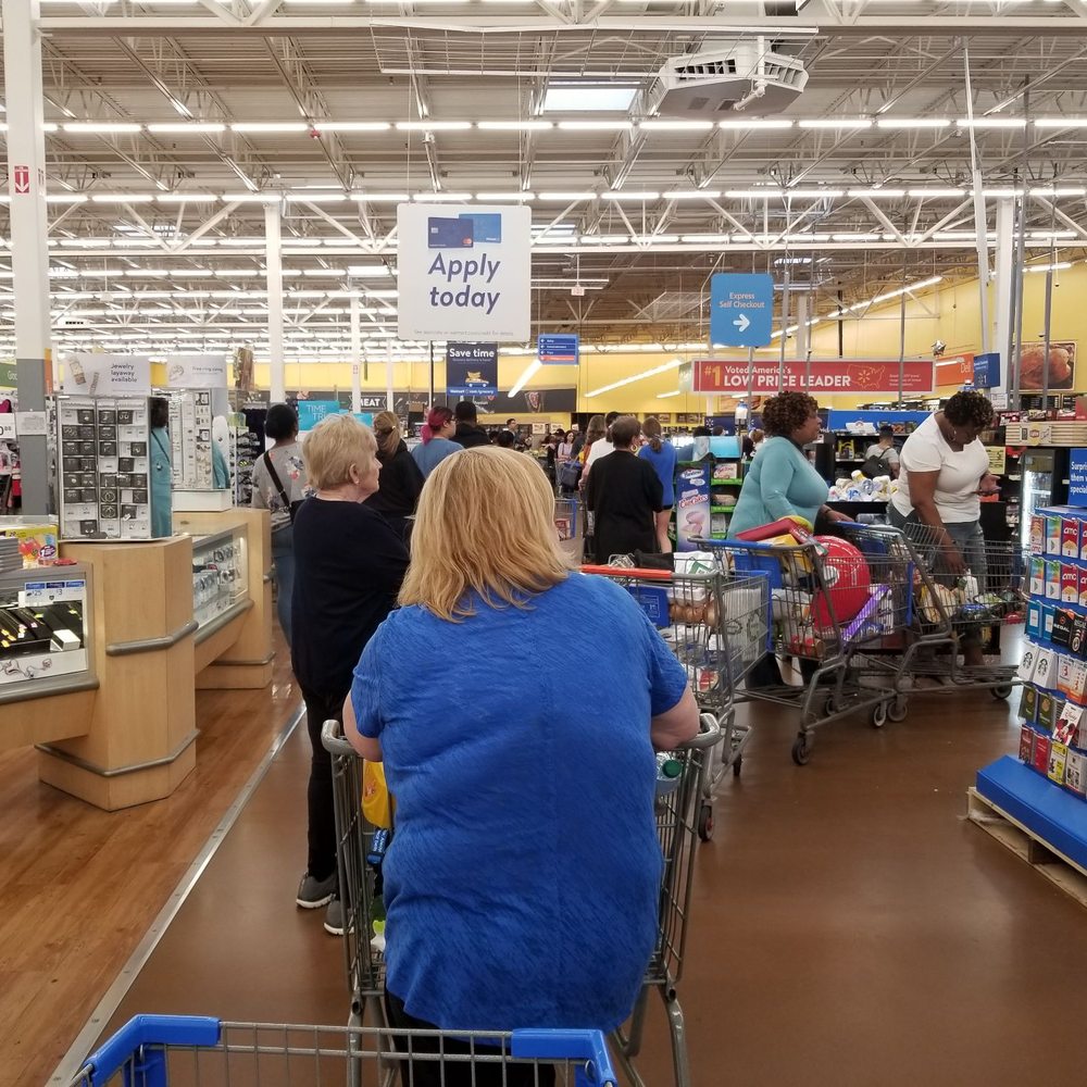 Walmart Supercenter - Crazy long line in Walmart! ( This is the line in front of me after being in line for 20 minutes) - Grocery Near Me - Willow Grove, Pennsylvania Walmart Supercenter - Crazy long line in Walmart! ( This is the line in front of me after being in line for 20 minutes) - Grocery Near Me - Willow Grove, Pennsylvania