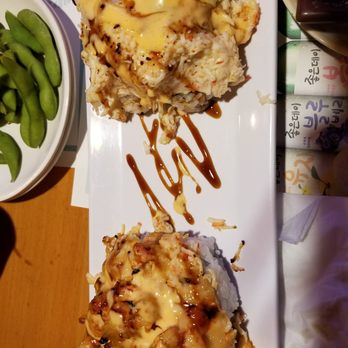 Ozeki Sushi - Baked lobster and Dynamite roll - Japanese Near Me - Chino, California Ozeki Sushi - Baked lobster and Dynamite roll - Japanese Near Me - Chino, California