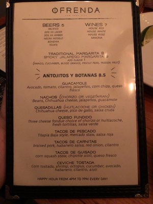 Menu photo 4 Ofrenda New York, NY Menu photo 4 Ofrenda New York, NY