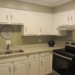 I & A Home Improvement - Popcorn ceilings removed, cabinets painted, drywall replaced, prepped and painted. Crown moulding added.