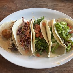 These 5 tiny tacos were $5 each so this small plate was $25. Left hungry!