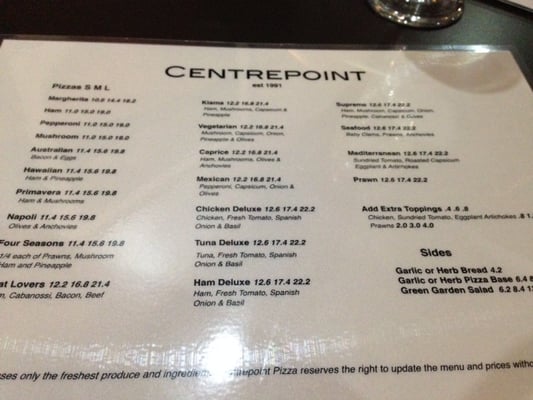 Menu photo 2 Centrepoint Kiama Shops Kiama, NSW