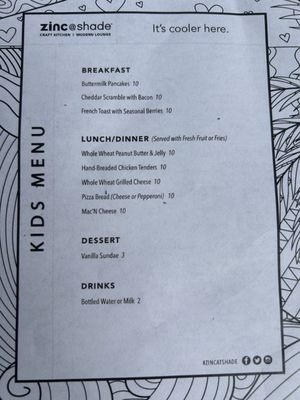 Menu photo 1 zinc@shade Manhattan Beach, CA Menu photo 1 zinc@shade Manhattan Beach, CA