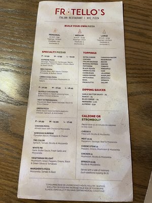 Menu photo 7 Fratello's Greenville, SC