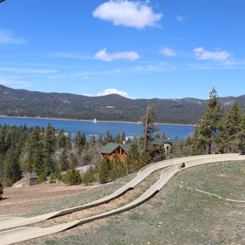 Alpine Slide At Magic Mountain - Alpine slide in Big Bear, the view from the top of the slides. - Go Karts Near Me - Big Bear Lake, California Alpine Slide At Magic Mountain - Alpine slide in Big Bear, the view from the top of the slides. - Go Karts Near Me - Big Bear Lake, California