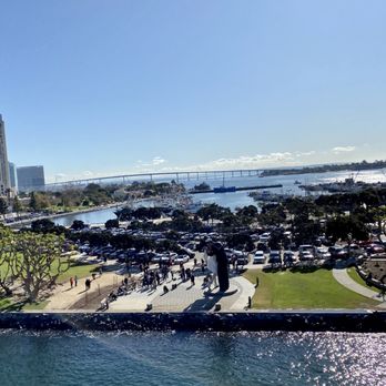 Embracing Peace - The Unconditional Surrender Statue from the flight deck of the nearby U.S.S. Midway - Landmarks & Historical Buildings Near Me - San Diego, California