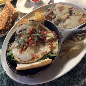 Plums Cafe - Shirred eggs - Breakfast & Brunch Near Me - Costa Mesa, California