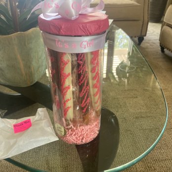 Luisa Chocolatiere - Hand dipped Pretzels with sprinkles for a baby gift! - Candy Stores Near Me - Laguna Hills, California Luisa Chocolatiere - Hand dipped Pretzels with sprinkles for a baby gift! - Candy Stores Near Me - Laguna Hills, California