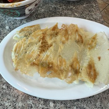 Dumpling King - Pork shrimp chive dumplings fried 12 pcs - Dim Sum Near Me - Austin, Texas