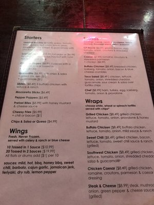 Menu photo 4 The Corner Pub Charlotte, NC